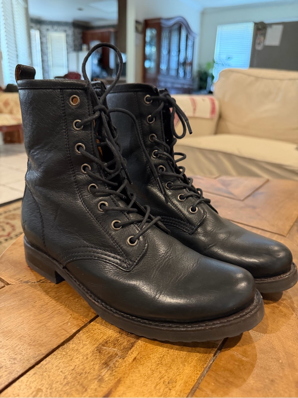 Frye Veronica combat boots